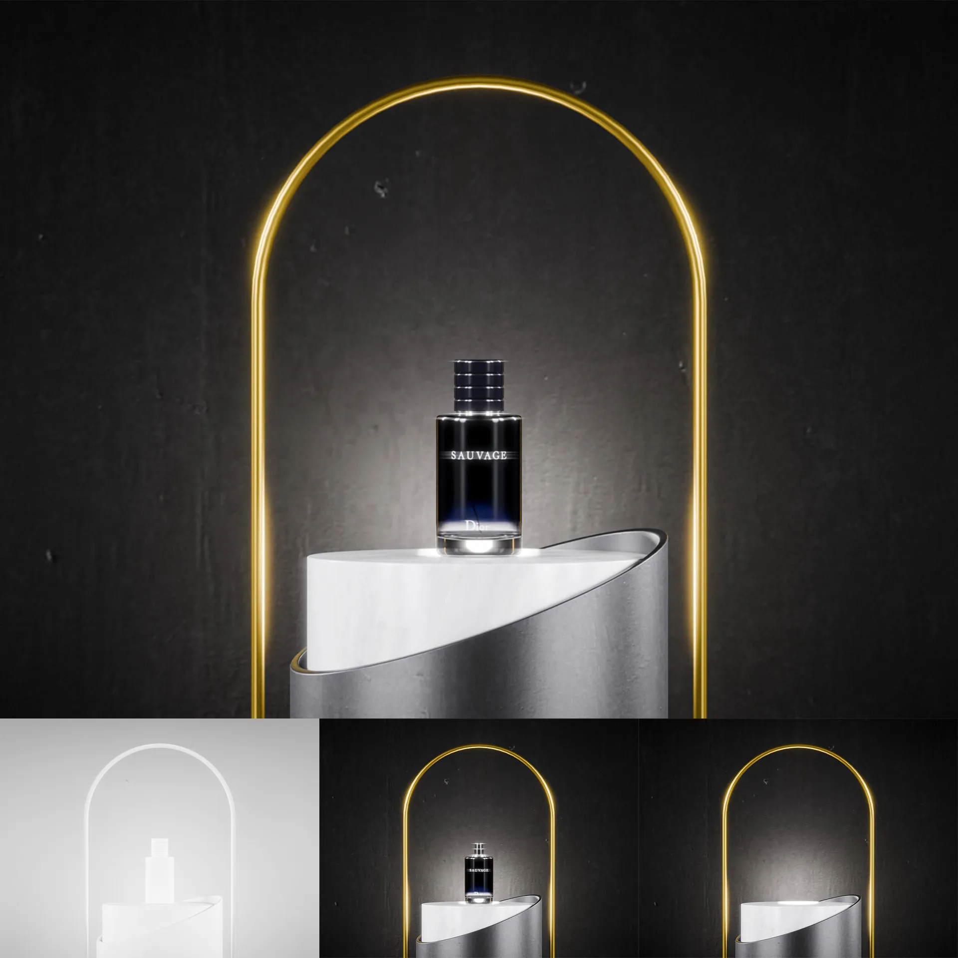 Dior Sauvage – Cinematic Product Cgi (Złoty Łuk) 1
